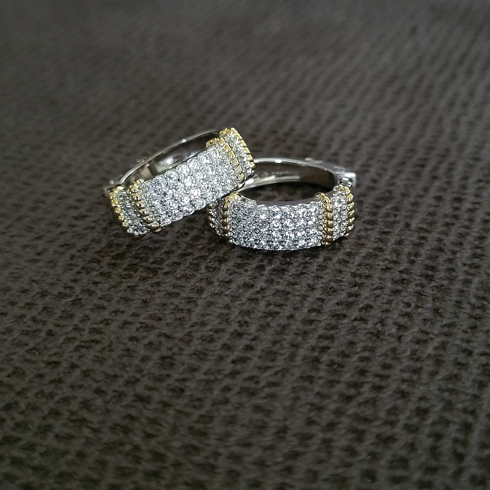 Cote d'Argent Cubic Zirconia💎 Hoops - NWT - Picture 6 of 15